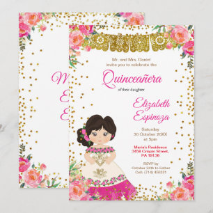 Convites Mexicano Quinceanera Mis Quince