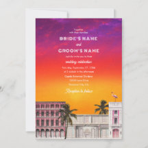 Miami Beach Rainbow Row Charleston Palm Wedding