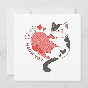 Convites Miau Você Gatinho Fofo Dia dos Namorados
