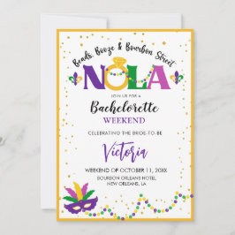 CONVITES MIÇANGA, BOOZE E BOURBON STREET NOLA BACHELORETTE