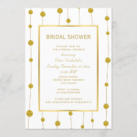 Miçanga de ouro, chá de panela de casamento modern