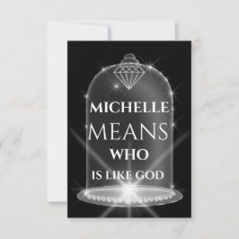 Convites Michelle Name Significa Diamond Formando Spark