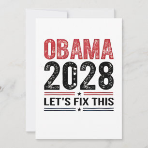 Convites Michelle Obama para o Presidente Obama 2028