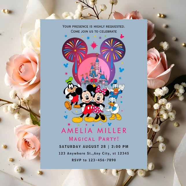 Convites Mickey Minnie Friends Party (Criador carregado)