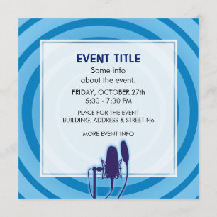 Convites Microfone Studio