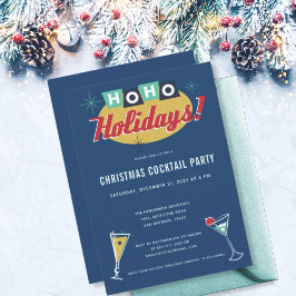 Convites Midcentury Modern Christmas Cocktail Party