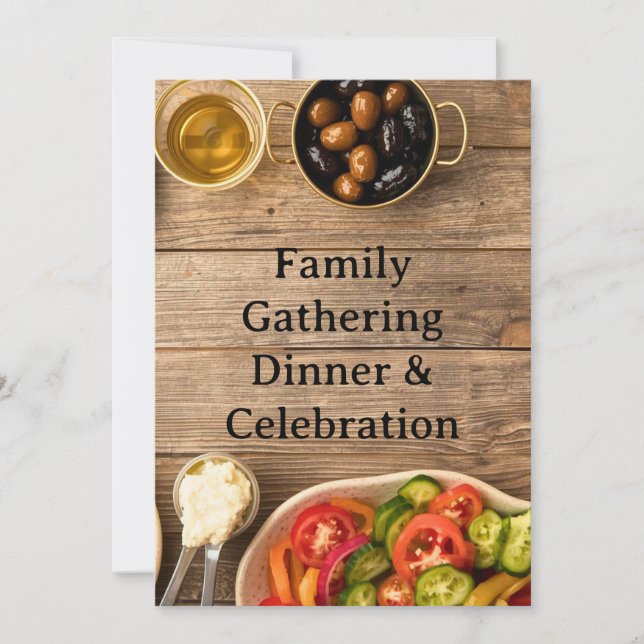 Convites MIDDLE EASTERN dinner invitation postcard (Frente)