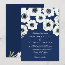 Convites Midnight Anemone | Casamento Floral