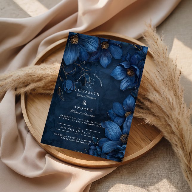Convites Midnight Copper Garden Wedding (Criador carregado)