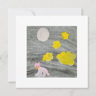 Convites Midnight Kitty Adventure_Invitation Card