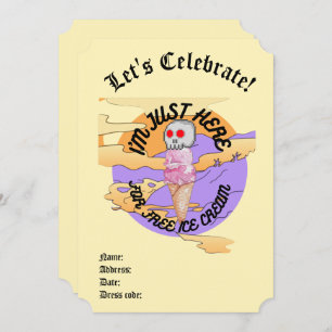 Convites Mikitiez icecream, partido favorito da Specialty M