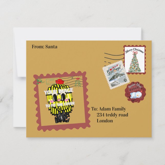 Convites Mikitiez northpole expressmail stamp collection (Frente)