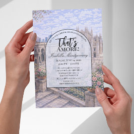 Convites Milan Italian Themed Bridal Shower