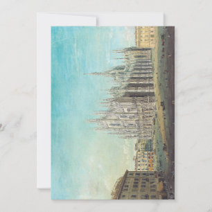 Convites Milão Piazza del Duomo década de 1850 por Carlo Bo