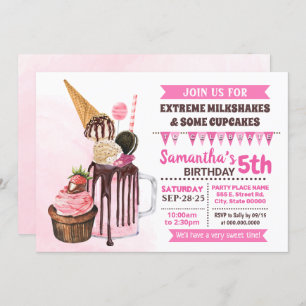 Convites Milhares extremos celebram o sorvete de aniversári