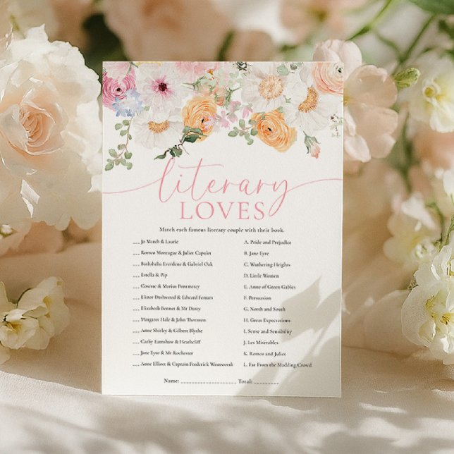 Convites Millie Literary Loves Game (Criador carregado)