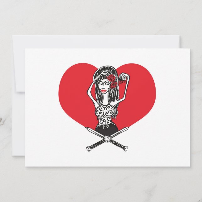 Convites Mim coração você (Verso)