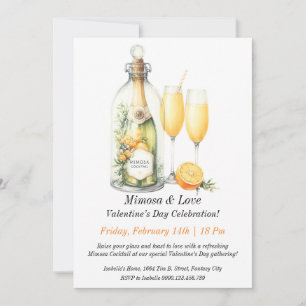 Convites Mimosa e Amor Personalizáveis - Dia do Namorados