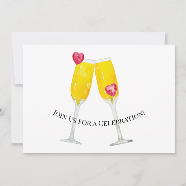 Convites Mimosas personalizadas (Frente)