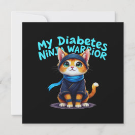 Convites Minha Diabetes Ninja Warrior é forte