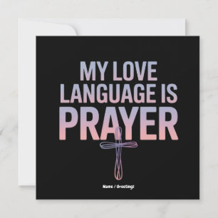 Convites Minha Linguagem De Amor É Oração Jesus Design Cris