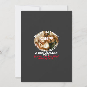 Convites Minha Luta do Halibute uma Verdadeira História do 