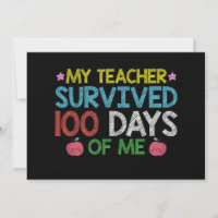 Minha Professora Sobreviveu ao 100º Dia da Minha E