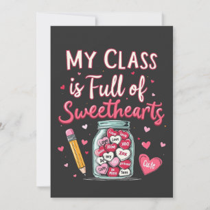 Convites Minha Turma Está Cheia de Doces Mestres de Valenti