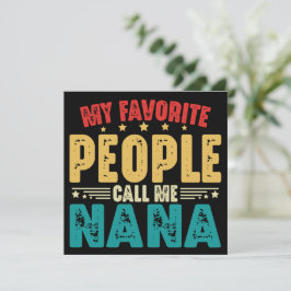 Convites Minhas Pessoas Favoritas Me Chamam de Nana no Dia