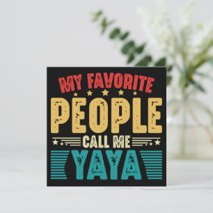 Convites Minhas Pessoas Favoritas Me Chamam de Yaya Mães Vi