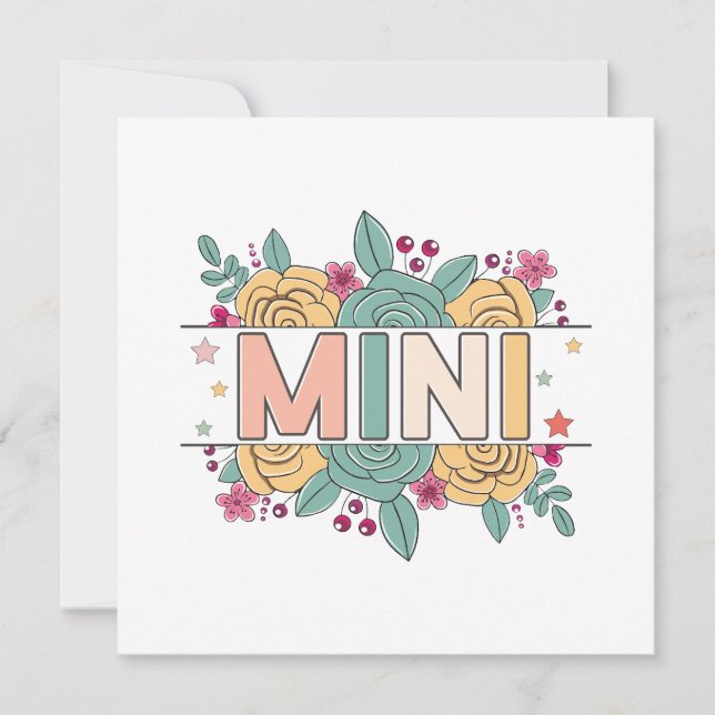 Convites Mini Flor (Frente)