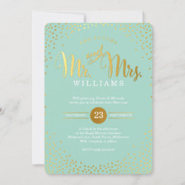 Convites Mini mancha de ouro MODERNA NA MODA WEDDING