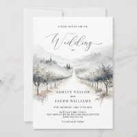 Mínima Napa Valley Watercolor Vineyard Themed