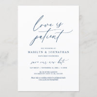Minimal Azul-Marinho, O amor é paciente, casamento