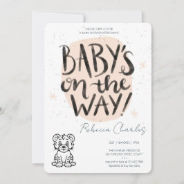 Convites Minimal Baby Shower 