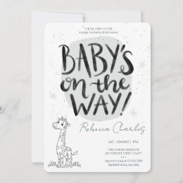 Convites Minimal Baby Shower 