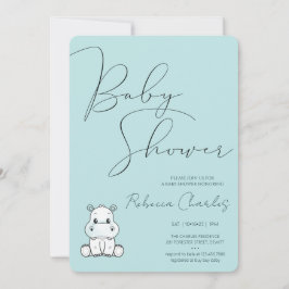 Convites Minimal Baby Shower 