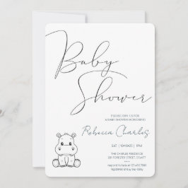 Convites Minimal Baby Shower 