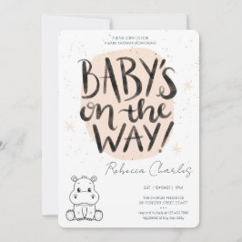 Convites Minimal Baby Shower 
