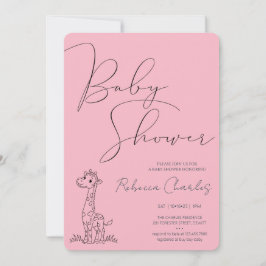 Convites Minimal Baby Shower 