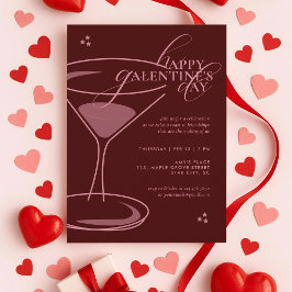 Convites Minimal Elegant Chic Typography 2026 Galentine's