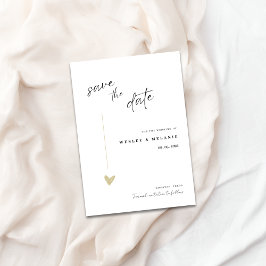 Convites Minimal Elegant Save The Date Invitation
