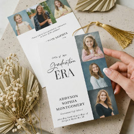 Convites Minimal Graduation Era Then & Now Photos Grad