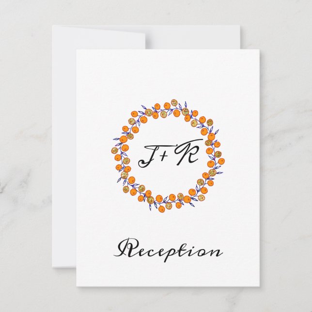 Convites Minimalismo Branco Dourado Casamento Azul Marinho (Frente)