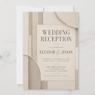 Convites Minimalismo Escultural Casamento Luxo Silencioso R