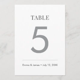 Convites Minimalist Ampersand Wedding | Table Number