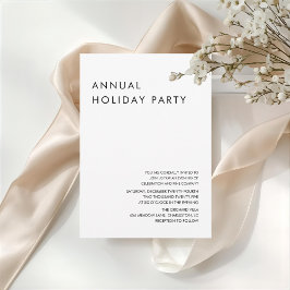 Convites Minimalist Annual Holiday Party
