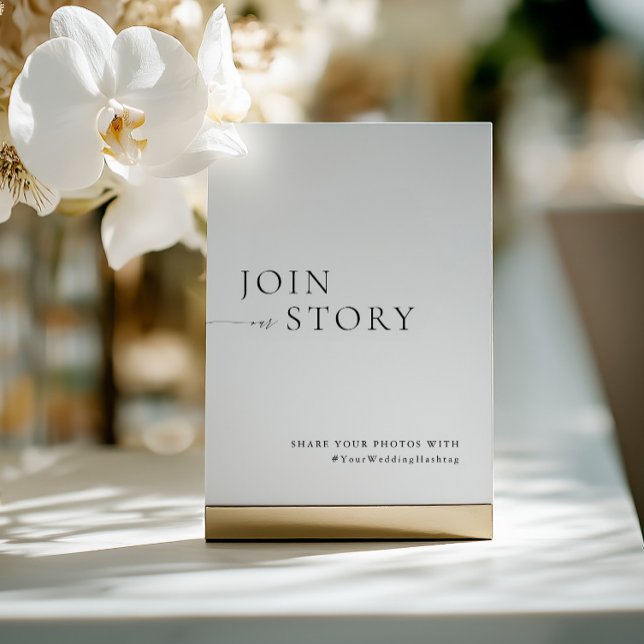 Convites Minimalist Black & White Hashtag Sign  (Minimalist Black & White Hashtag Sign)