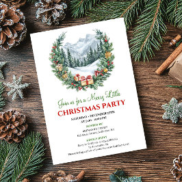 Convites Minimalist Cozy Holiday Scene Editable Invitation