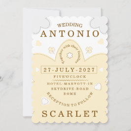 Convites Minimalist Cute Wedding  Warm And Modern Aesthetic